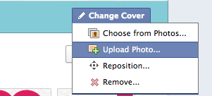 uploading a cover photo