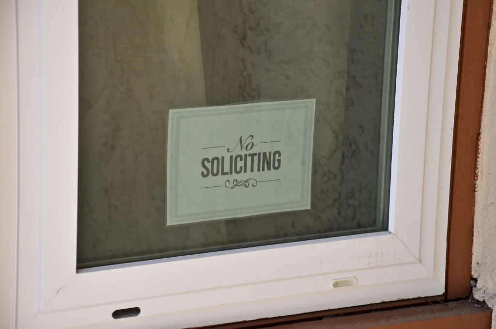 no soliciting sign printable