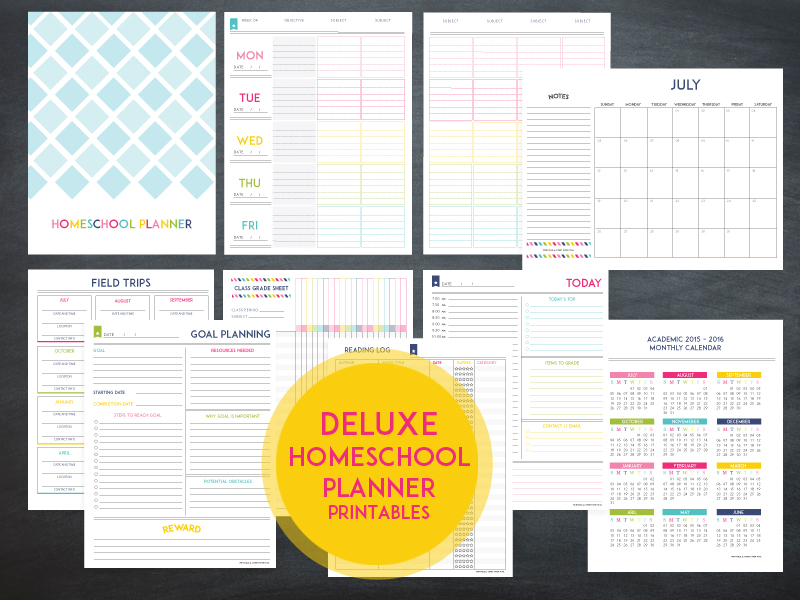 homeschool lesson planner template free