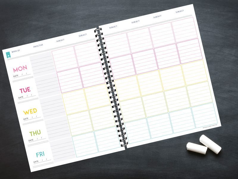 Lesson Planner Template The Deluxe Homeschool planner