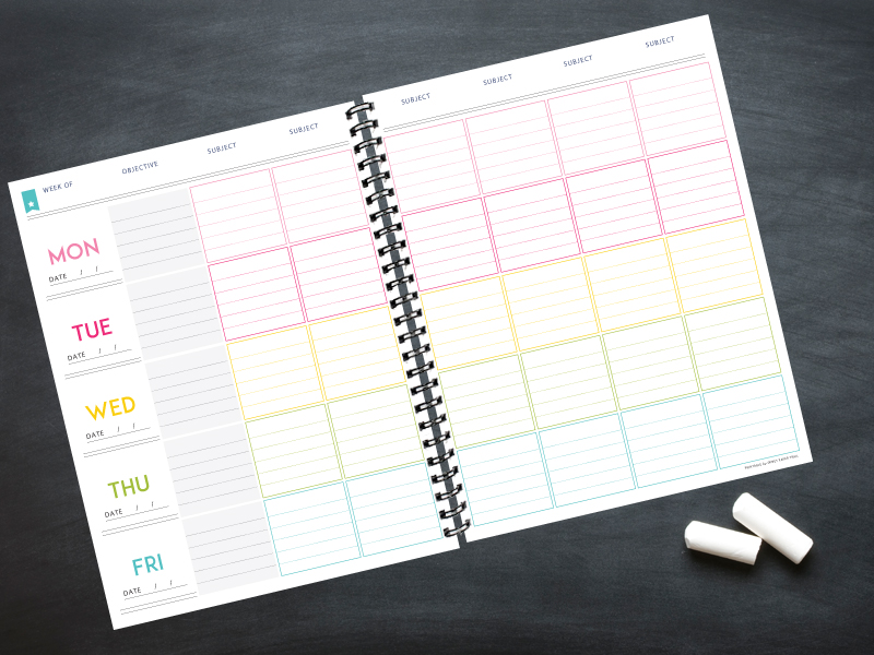 teacher lesson planner and record book