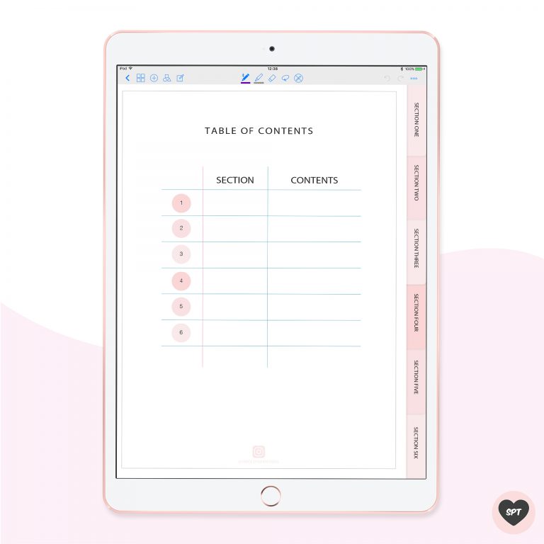 Digital Notebook for Goodnotes - Sweet Paper Trail